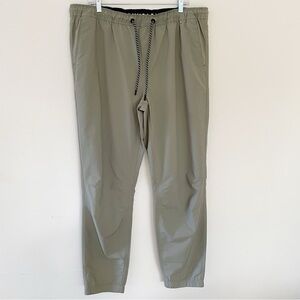 Hurley Men's Tech Twill Jogger Iguana Olive Green Pants lounge stretchy work out